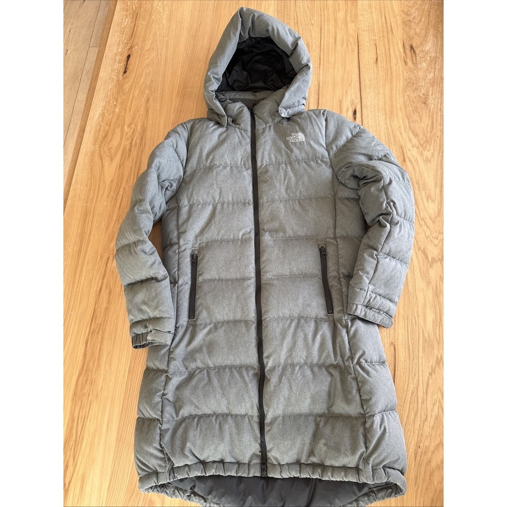 The North Face Women's 550 Puffer Metropolis Parka III Long Size Medium Grey